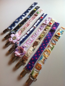 Dummy or Pacifier clips or lanyards